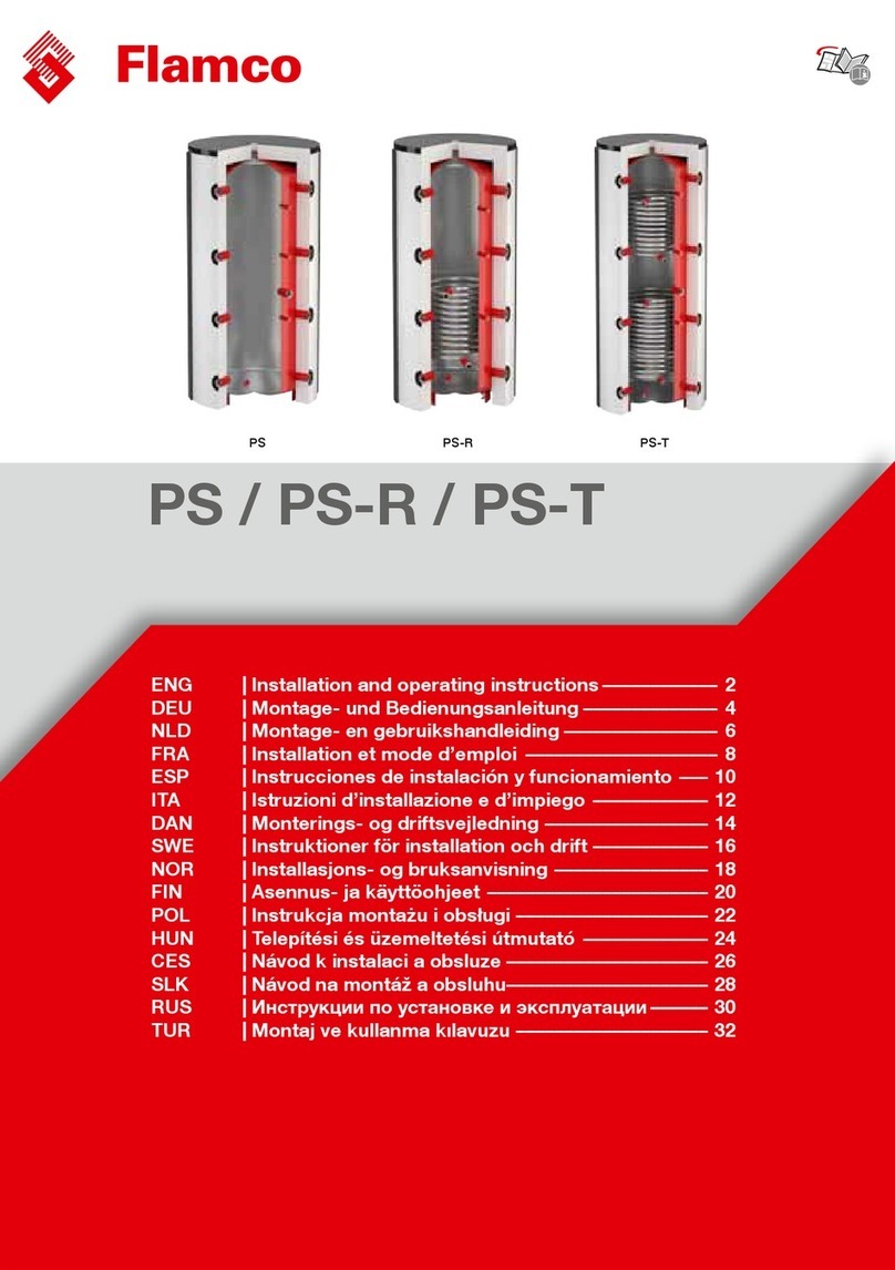 flamco PS Series Installation and operating instructions