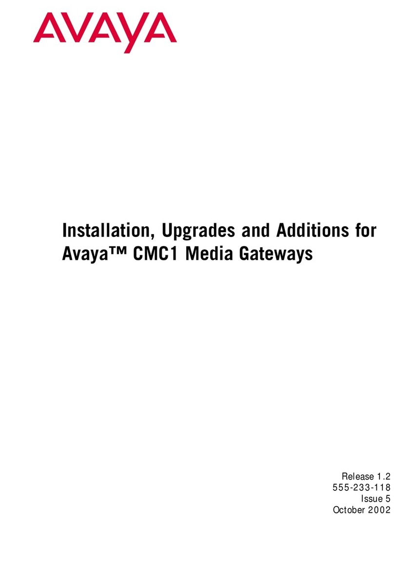 Avaya CMC1 Installation, upgrades and additions