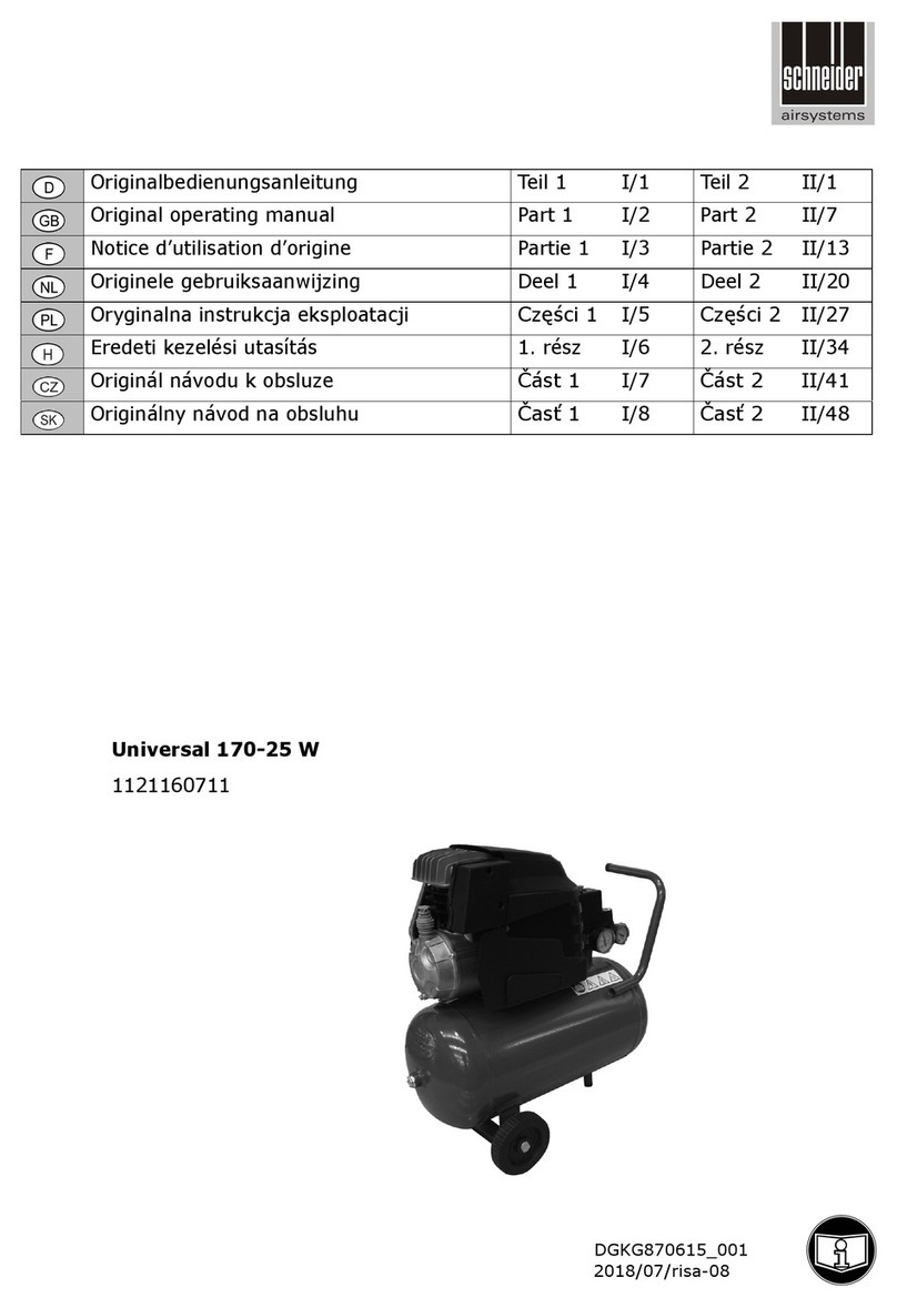 Schneider Airsystems Universal 170-25 W Original operating manual