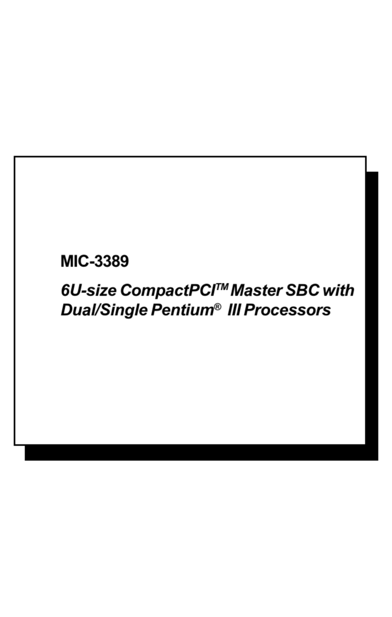 Advantech MIC-3389 User manual