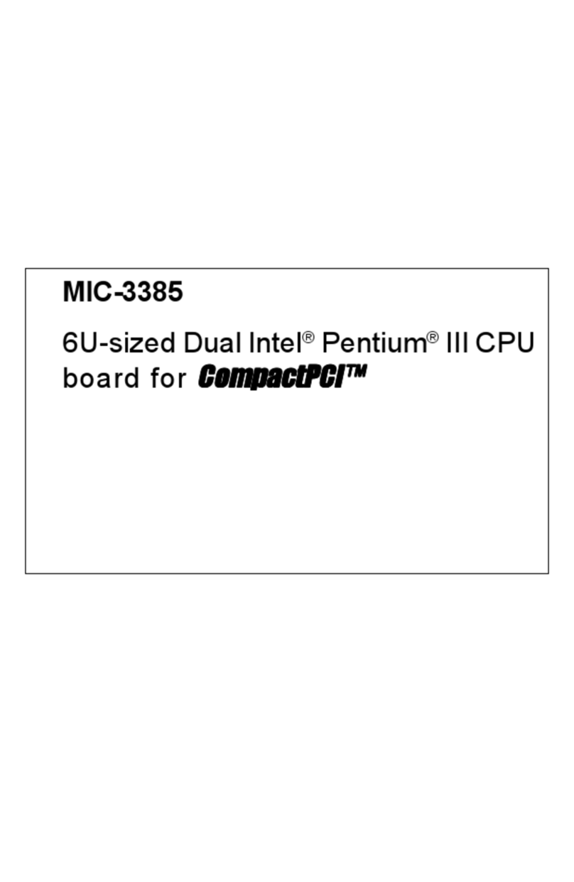 Advantech MIC-3385 User manual Advantech MIC-3385 User manual