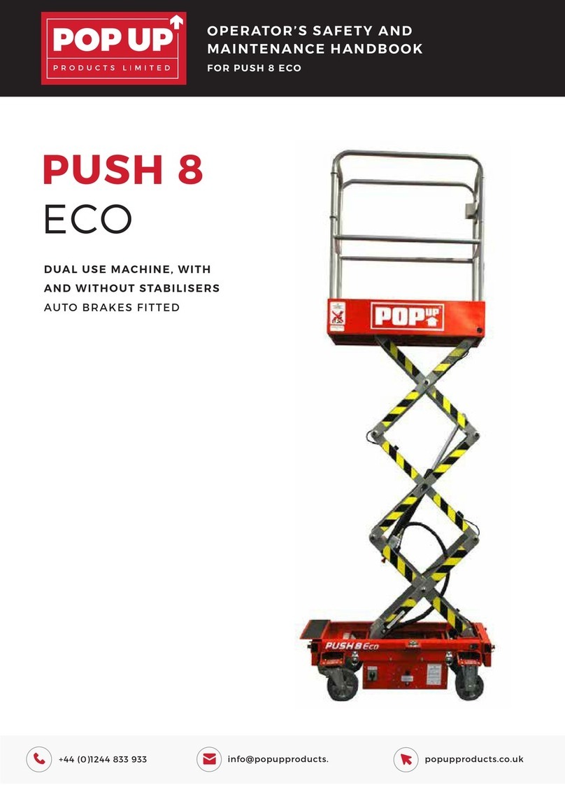 POP UP PUSH 8 ECO Operator's Safety and Maintenance Handbook