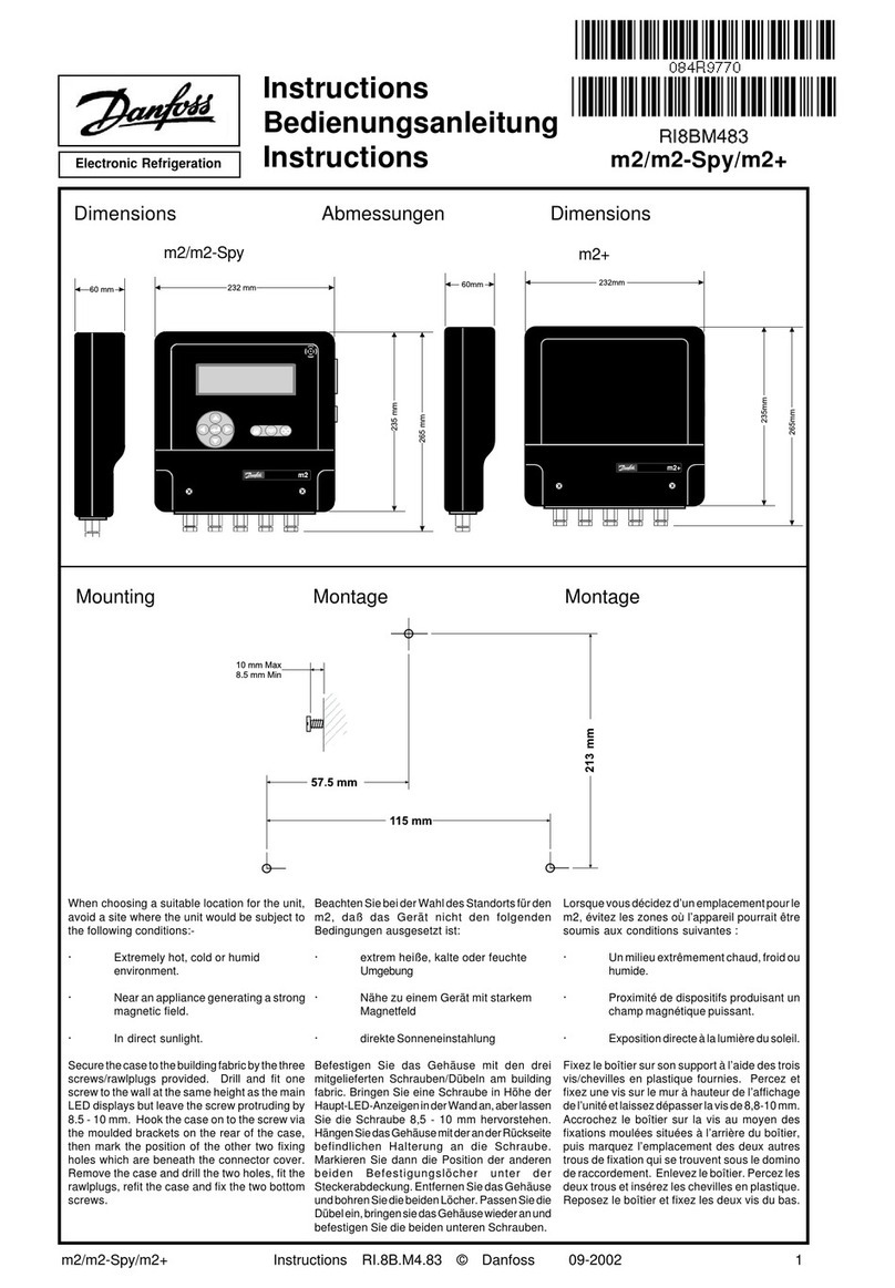 Danfoss m2 User manual