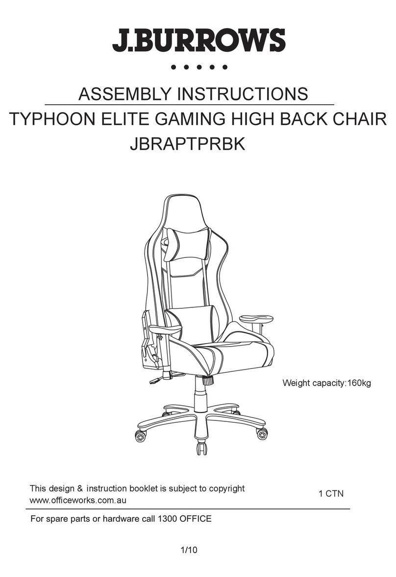 Officeworks J.BURROWS JBRAPTPRBK Assembly instructions Officeworks J.BURROWS JBRAPTPRBK Assembly instructions