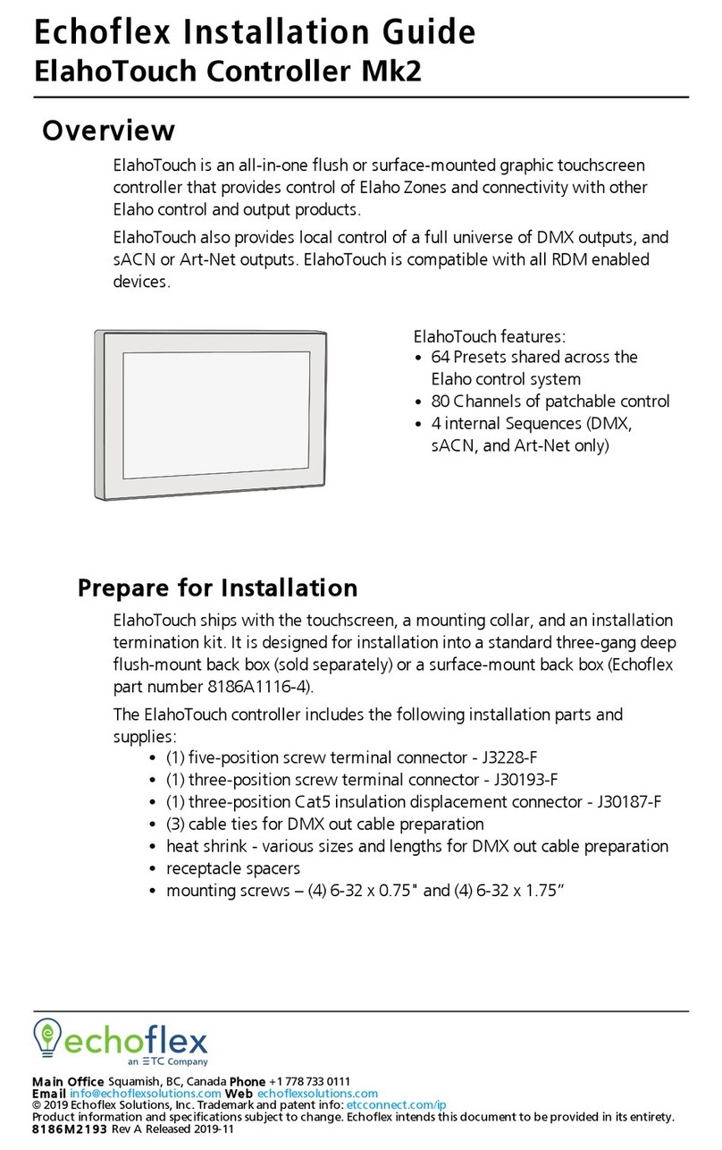 echoflex ElahoTouch Mk2 installation guide