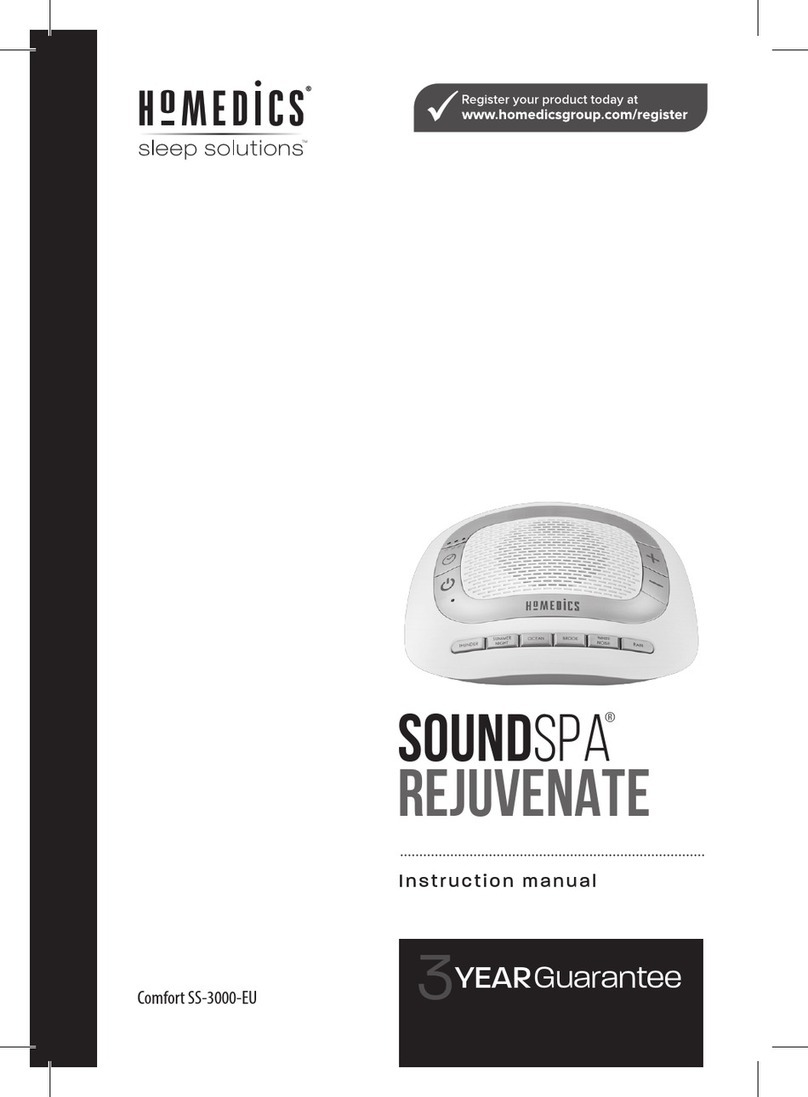 HoMedics Comfort SS-3000-EU User manual