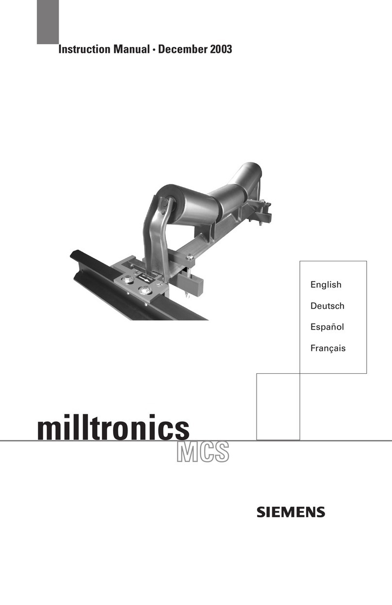Siemens Milltronics MCS User manual Siemens Milltronics MCS User manual