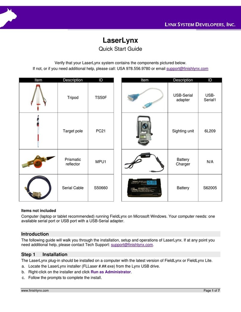 lynx System Developers LaserLynx quick start guide