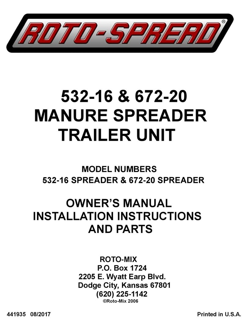 Roto-Mix Roto-Spread 532-16 Safety guide