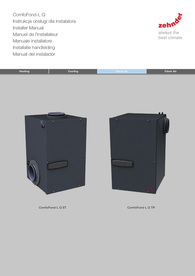 Zehnder Rittling ComfoFond-L Q Series Installer manual