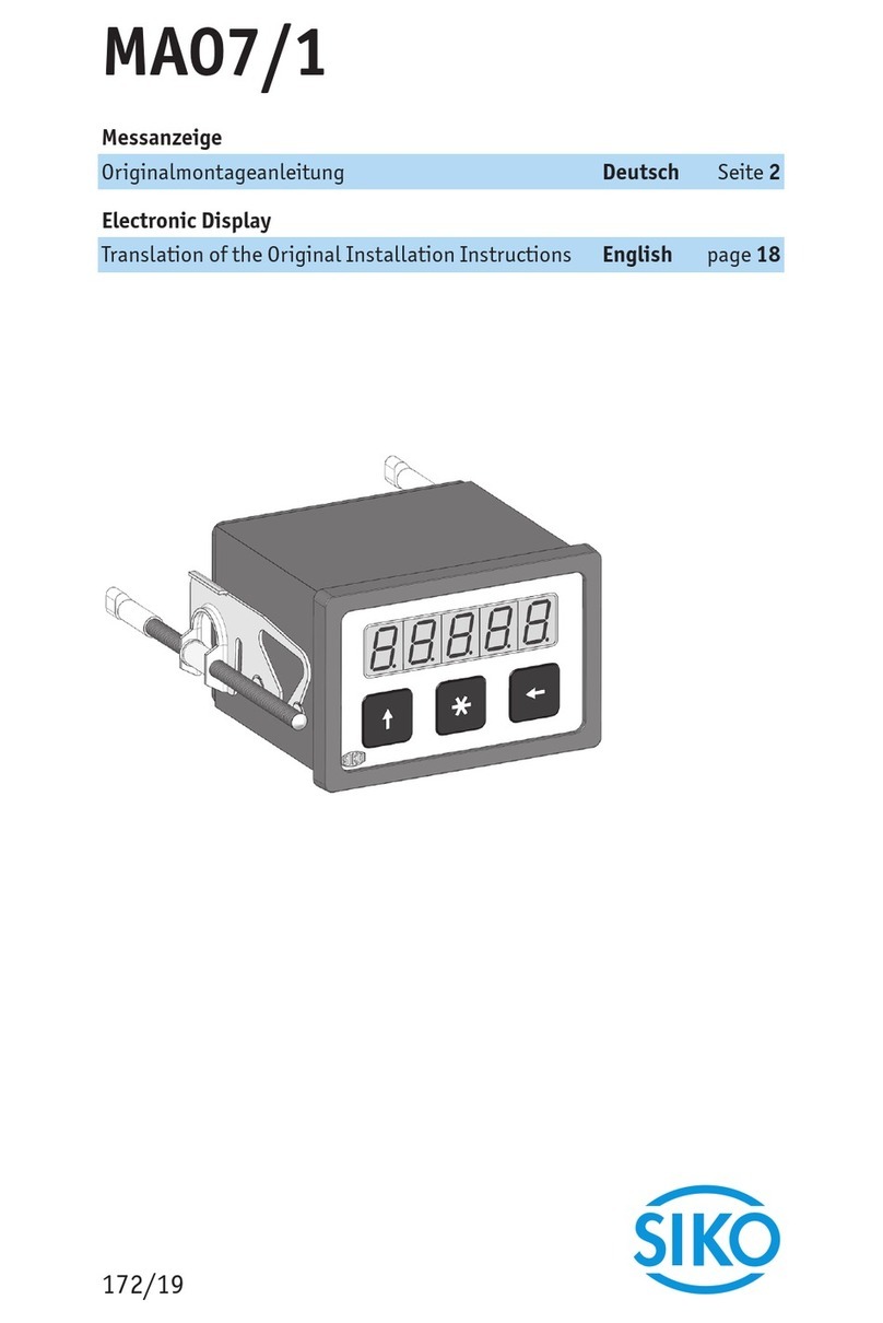 SIKA MA07/1 User manual
