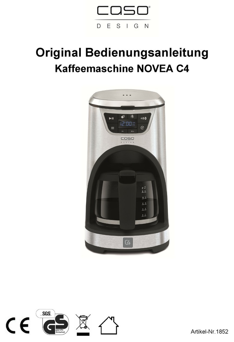 CASO DESIGN NOVEA C4 Installation instructions
