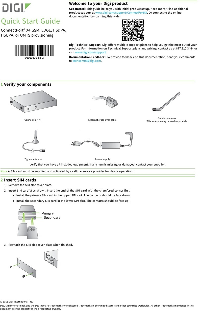 Digi ConnectPort X4 User manual