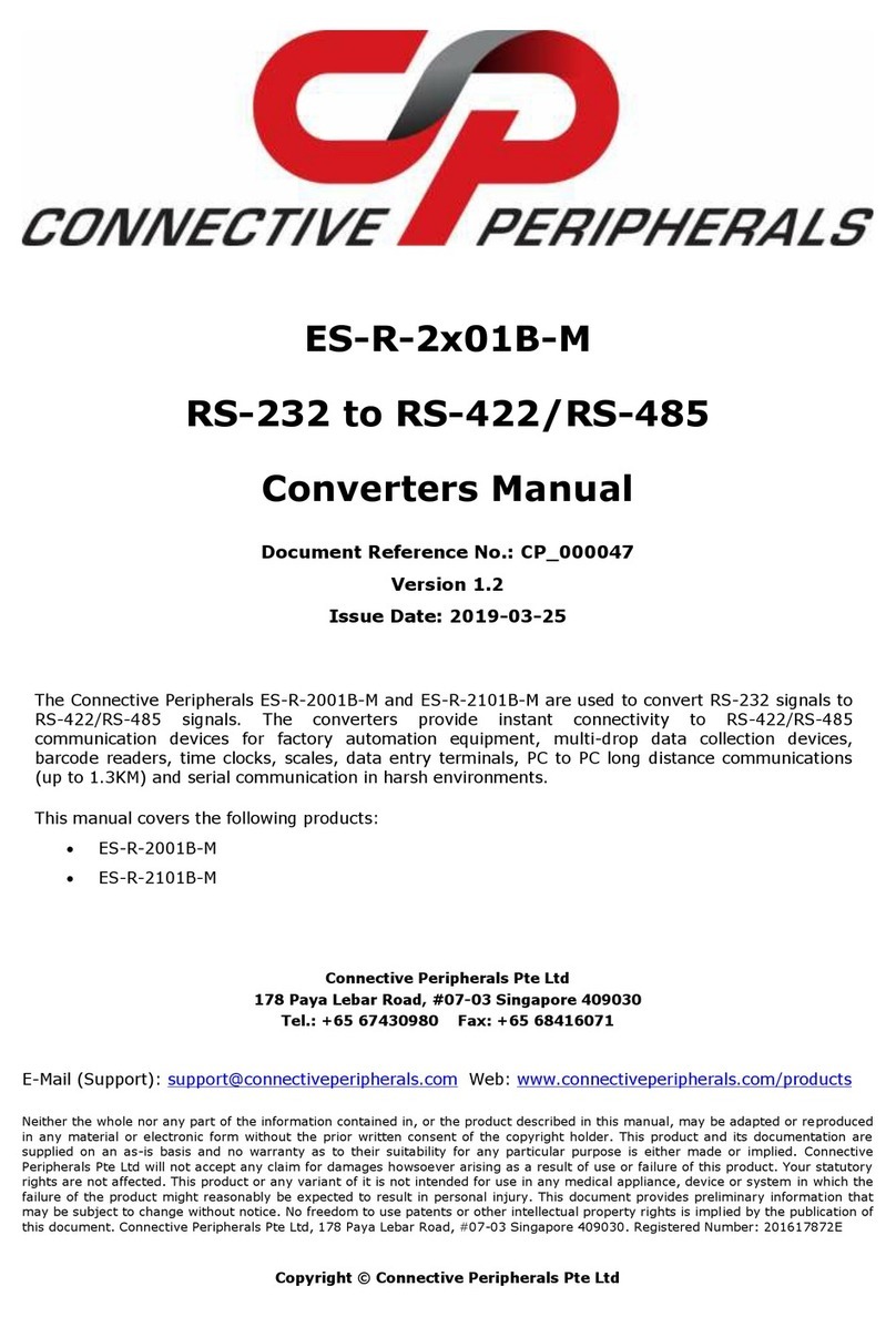Connective Peripherals ES-R-2 01B-M Series manual Connective Peripherals ES-R-2 01B-M Series manual