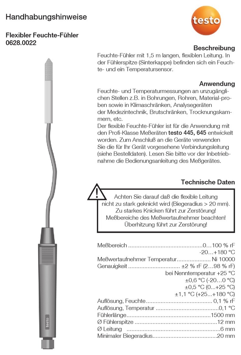 TESTO 0628.0022 User manual