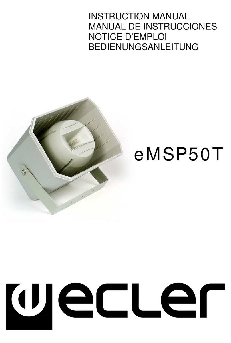 Ecler eMSP50T instruction manual