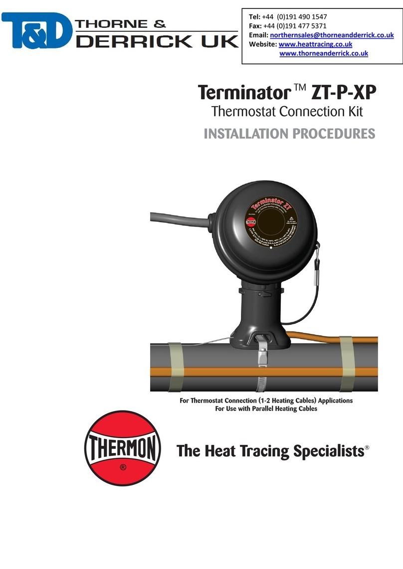 Thorne & Derrick THERMON Terminator ZT-P-XP Reference guide