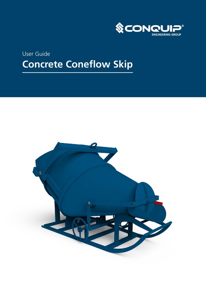 Conquip Concrete Coneflow Skip Series user guide
