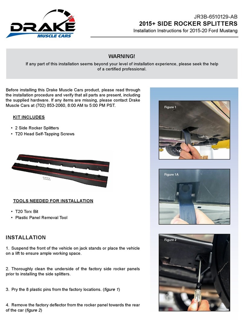 Drake Muscle Cars JR3B-6510129-AB installation instructions