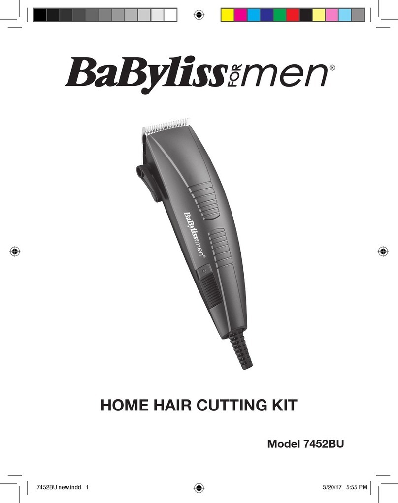 BaByliss for MEN 7452BU User manual BaByliss for MEN 7452BU User manual