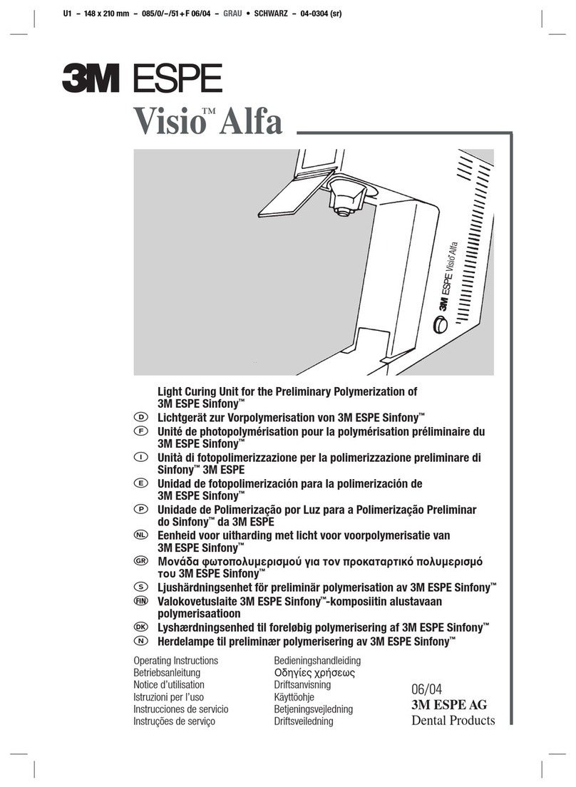3M ESPE Visio Alfa Sinfony operating instructions 3M ESPE Visio Alfa Sinfony operating instructions