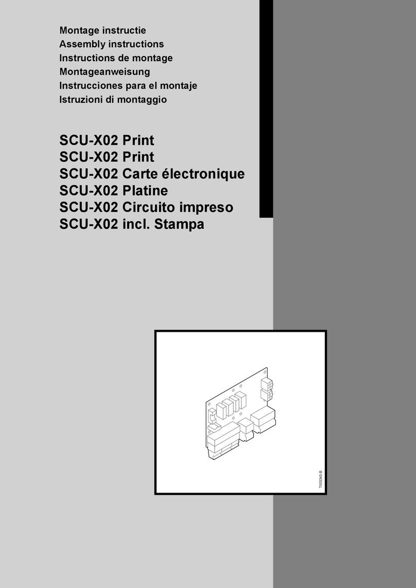 REMEHA SCU-X02 User manual