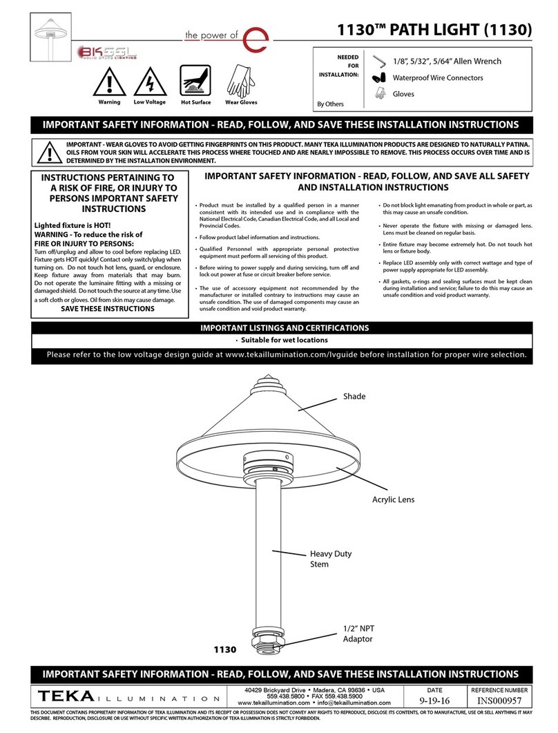 TEKA ILLUMINATION 1130 User manual