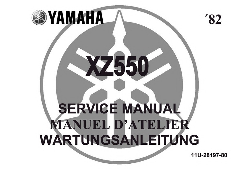 Yamaha XZ550 1982 User manual