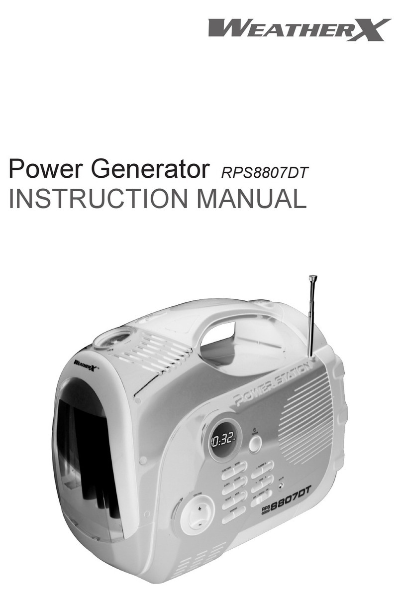 Weather X RPS8807DT instruction manual