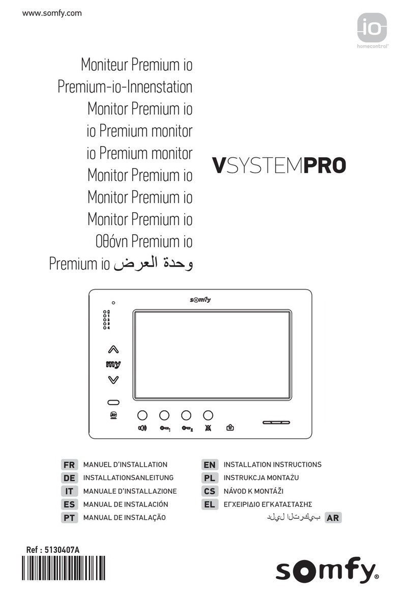 SOMFY io homecontrol VSYSTEMPRO Premium installation instructions