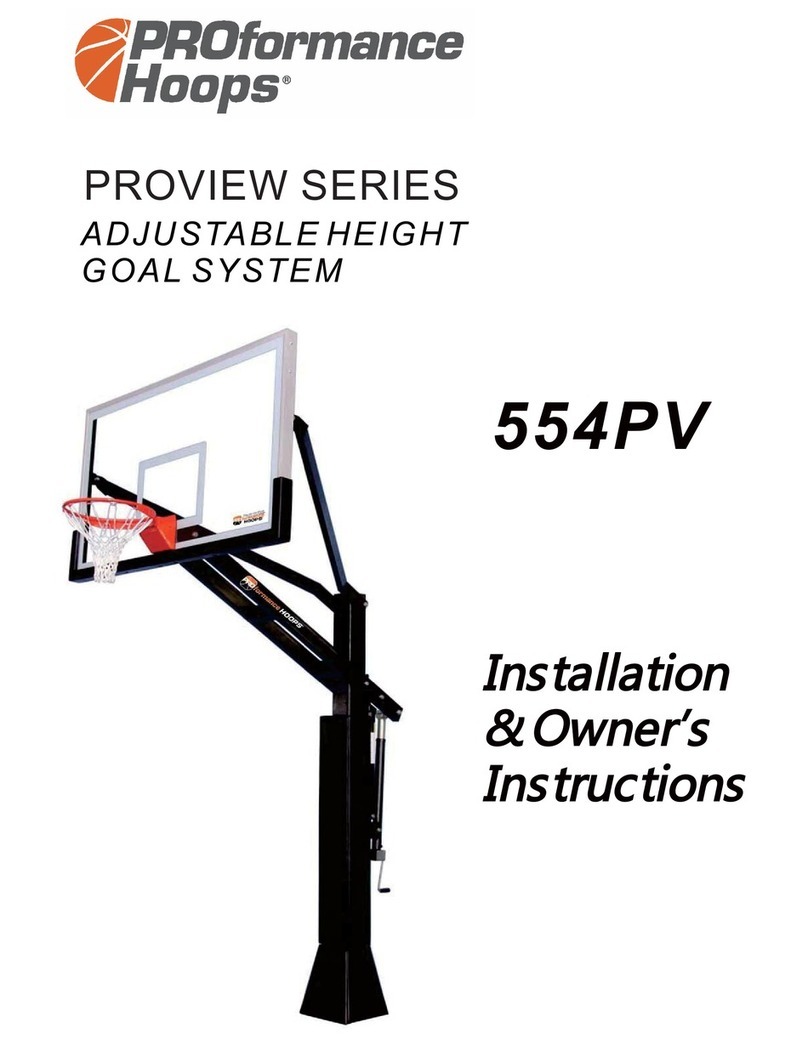 PROformance Hoops PROVIEW Series Installation & owner's instructions