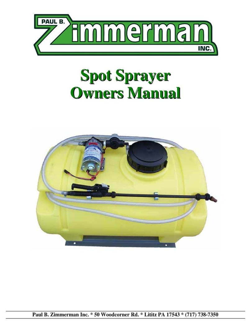 Paul B. Zimmerman Spot Sprayer owner's manual