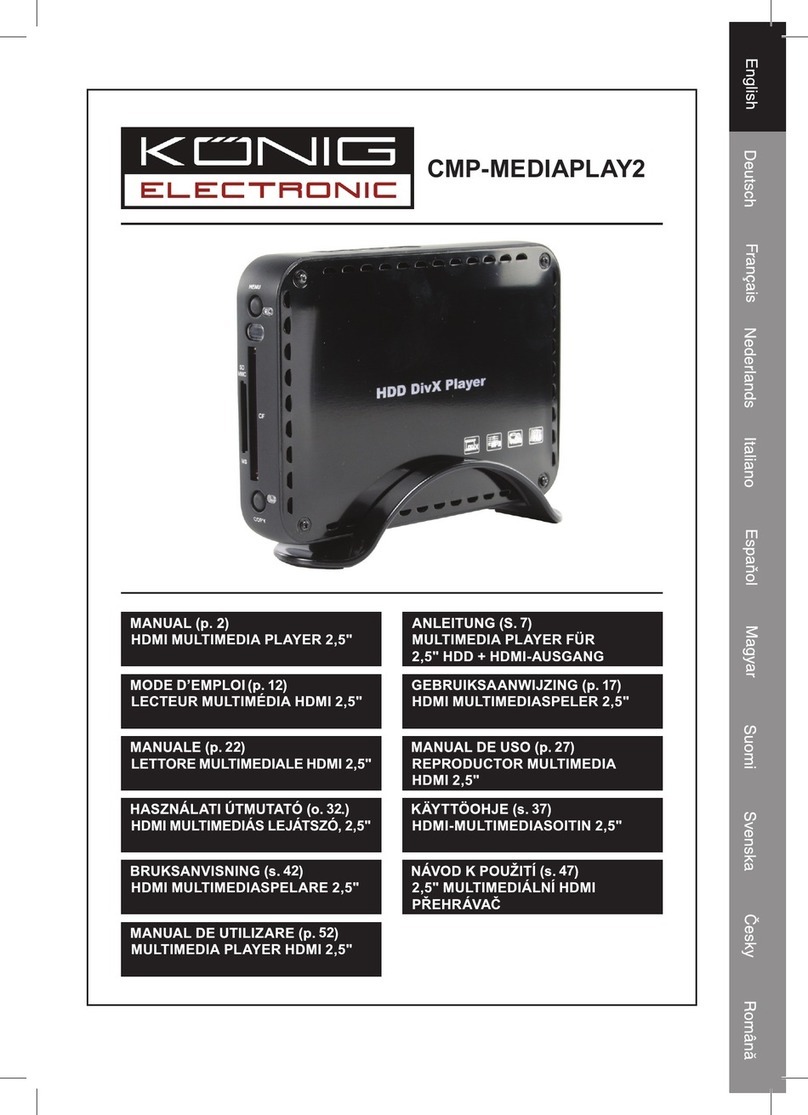 König Electronic CMP-MEDIAPLAY2 manual