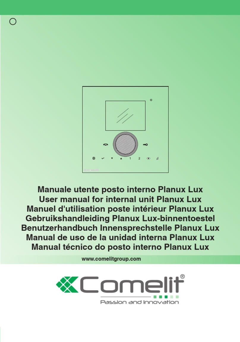 Comelit Planux Lux User manual
