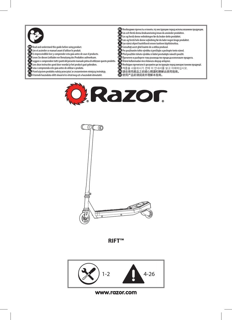 Razor Rift User manual