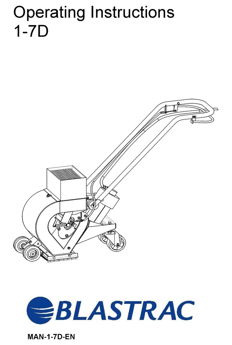 Blastrac 1-7D operating instructions
