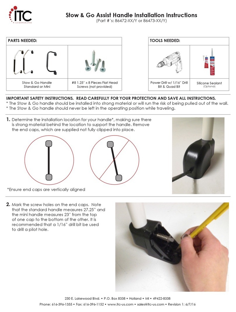 ITC Stow & Go Standard installation instructions