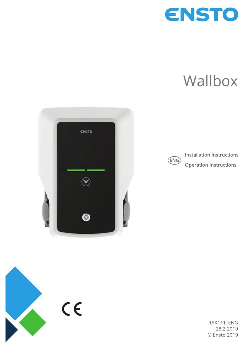 ensto Wallbox Installation instructions & operation guide