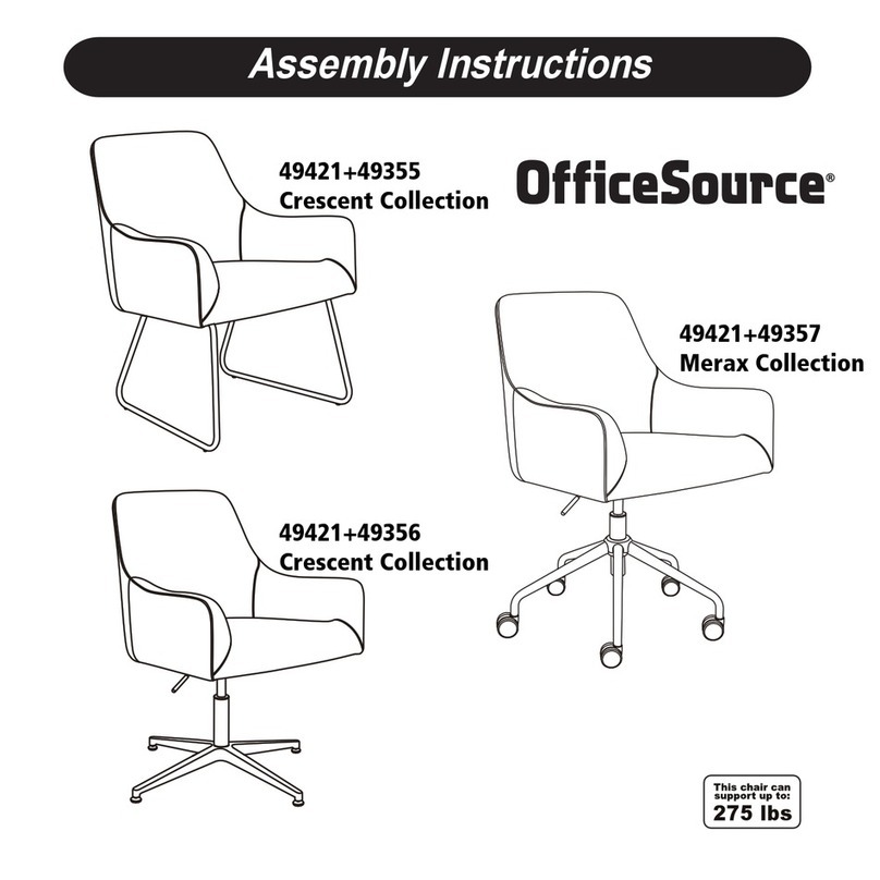 OfficeSource Crescent 49421 Assembly instructions