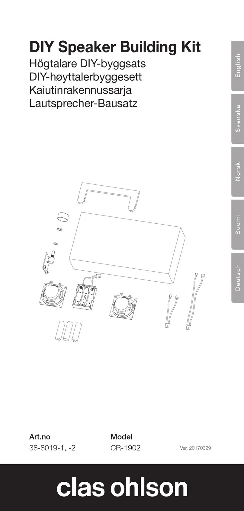 Clas Ohlson CR-1902 manual