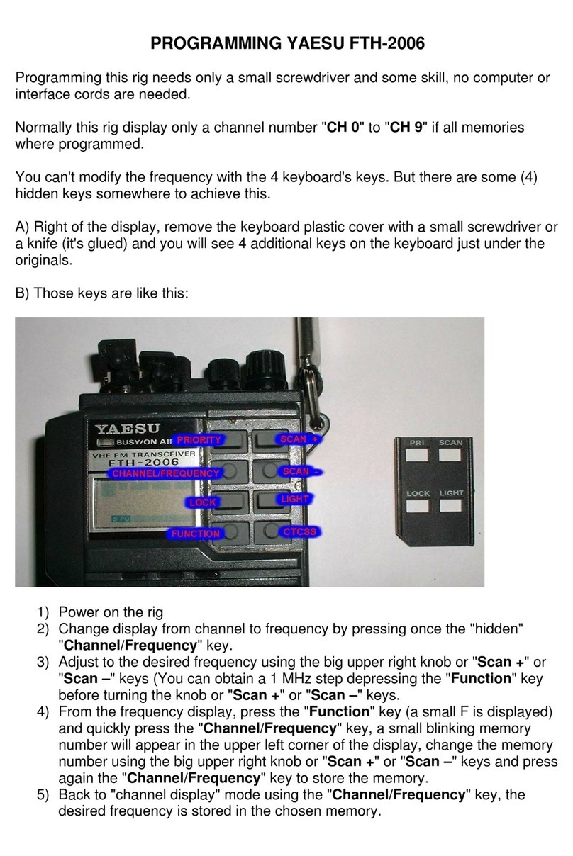 Yaesu FTH-2006 programming