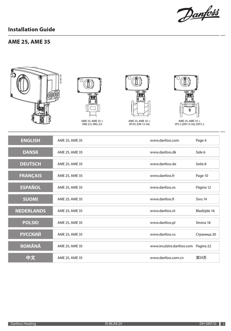 Danfoss AME 25 installation guide