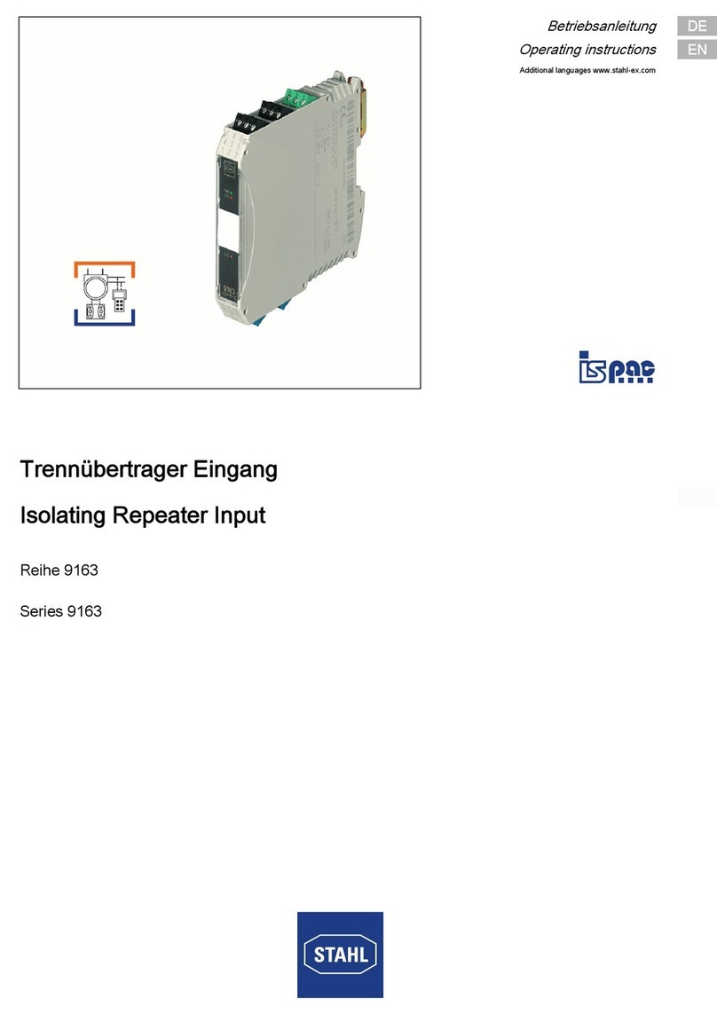 Stahl 9163 Series operating instructions
