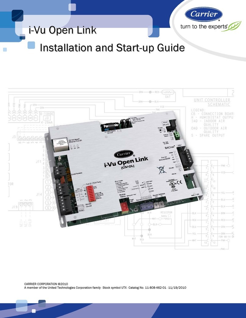Carrier i-Vu Open Link Installation manual