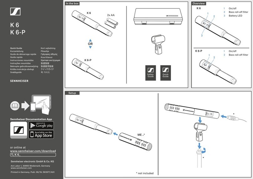 Sennheiser K6 quick guide