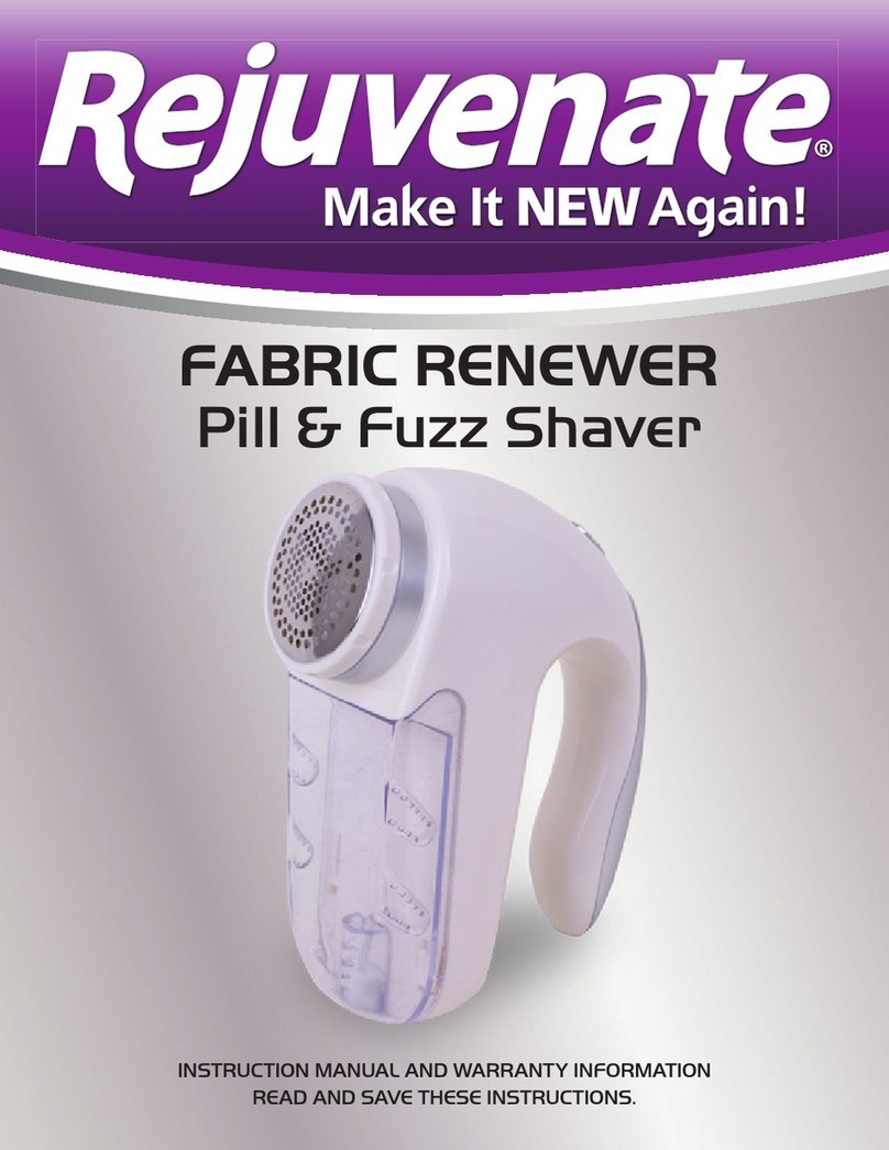 Rejuvenate Fabric Renewer Pill & Fuzz Shaver instruction manual
