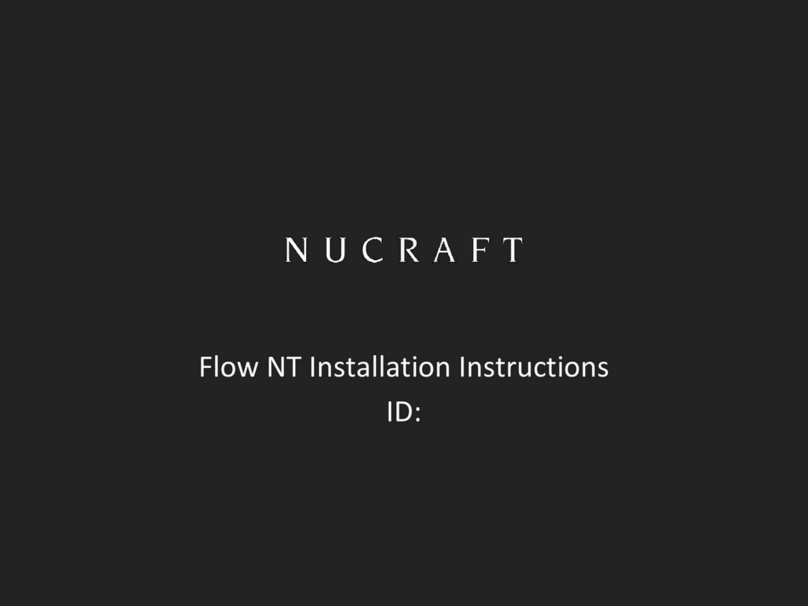 Nucraft Flow NT User manual Nucraft Flow NT User manual