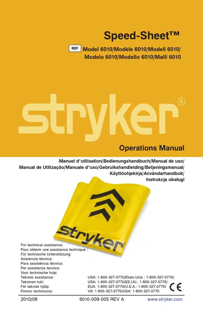 Stryker Speed-Sheet 6010 Operation manual
