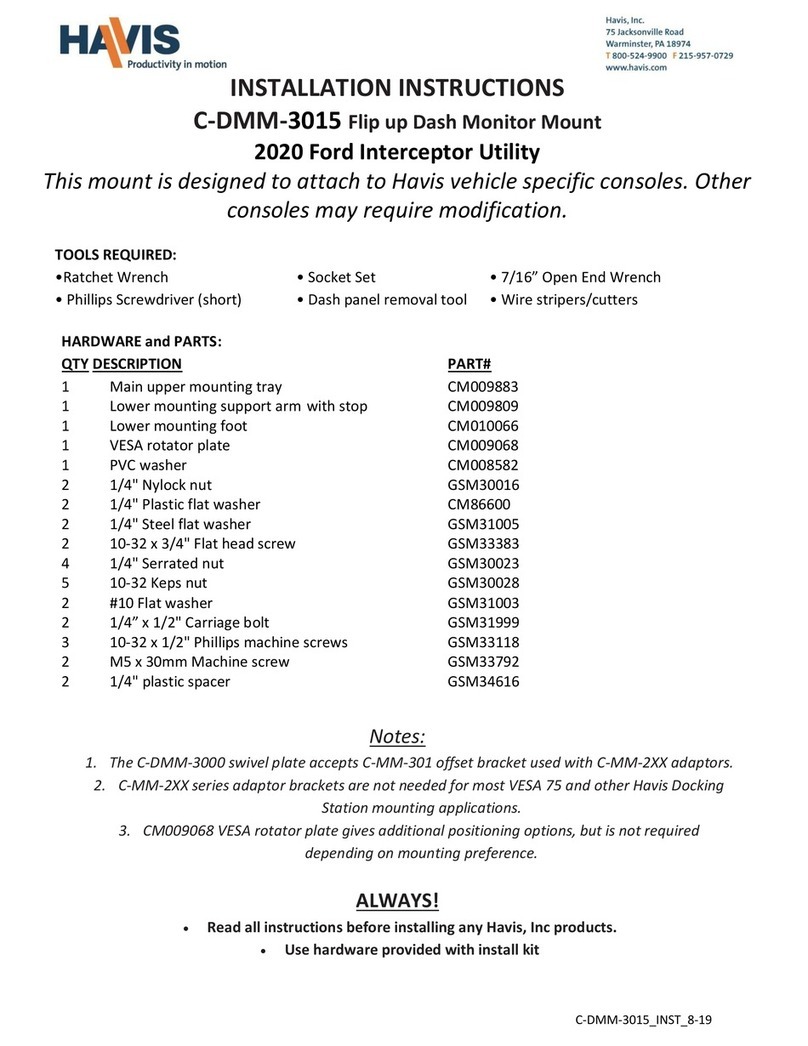 Havis C-DMM-3015 User manual