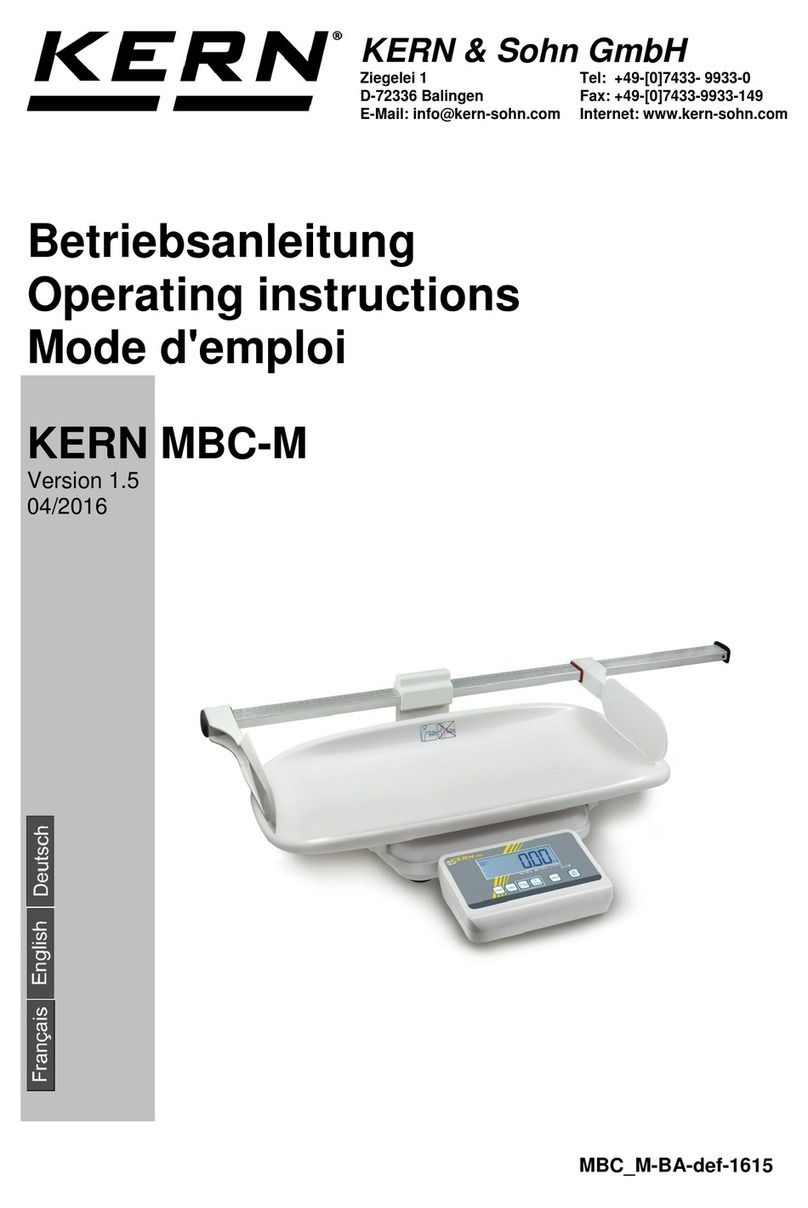 KERN MBC-M Series operating instructions KERN MBC-M Series operating instructions